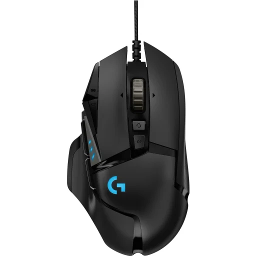 Mouse Gamer Alámbrico Logitech G502 Hero Óptico 16000dpi 11 Btns USB LED Negro