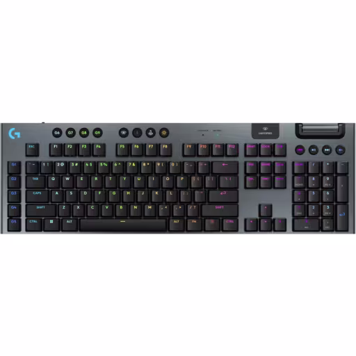 Imagen 0 de Teclado Gamer Inalámbrico Logitech G915 X LightSpeed RGB Inglés USB RF Bt Black