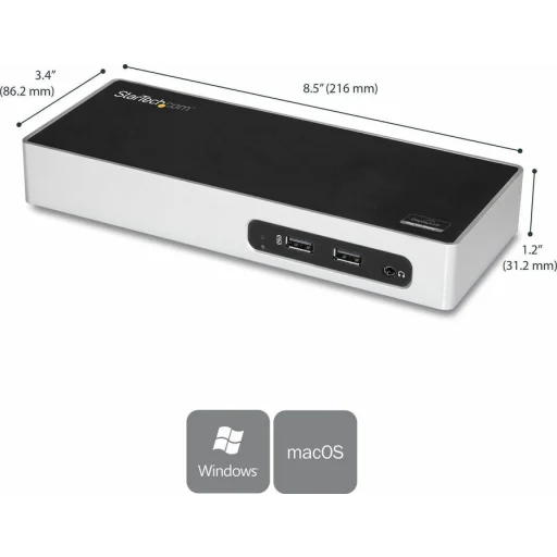 Imagen 6 de Docking Station StarTech Host USB 3.0, Prtos HDMI DVI 6*USB3.1 USB-B Audio LAN.