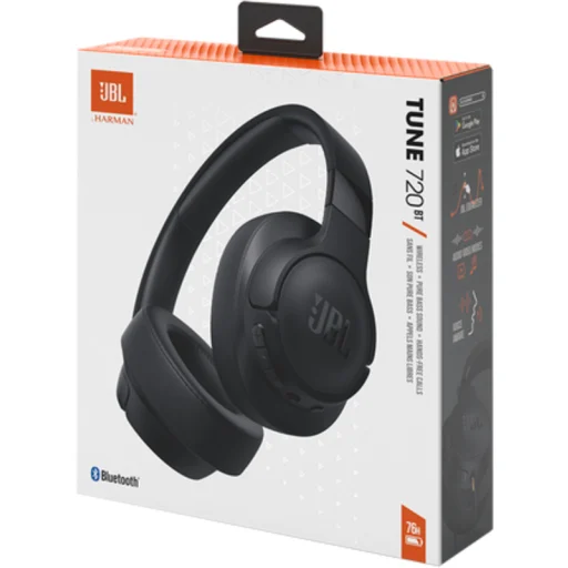 Imagen 10 de Audífonos Inalámbricos JBL Tune 720B, c/Mic Bluetooth 500mAh Cable USB-C Negro