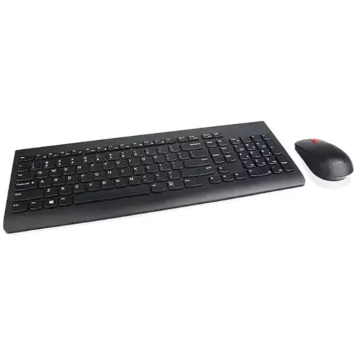 Imagen 1 de Kit Teclado Mouse Inalámbrico Lenovo 2.4 GHz Wireless via Nano USB Negro