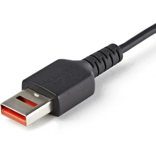 Imagen 2 de Cable Adaptador USB Tipo-A a USB Tipo-C M/M Secure Charge Cable 1m Negro - StarT