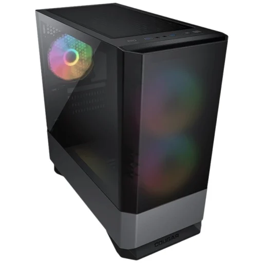 Imagen 4 de Gabinete Gamer Cougar MG140 RGB USB2.0/3.0 Vidrio templ Mid Torre IronGray