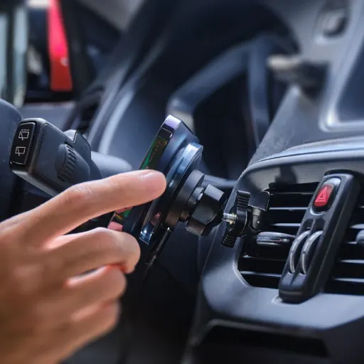 Imagen 8 de Cargador inalambrico magnetico para auto CX1 Adam Elements Negro