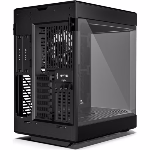 Imagen 1 de Gabinete Gamer HYTE Y60 BLACK, 3*120mm Fan Riser Cable PCIe4.0 Negro (Open Box)