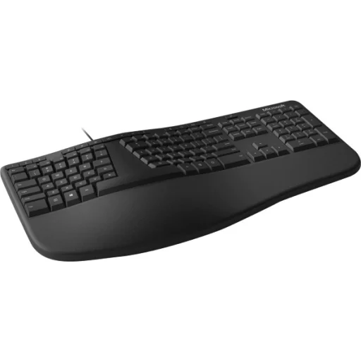 Imagen 4 de Teclado Alámbrico Ergonómico Microsoft USB 2.0 En Español Color Negro