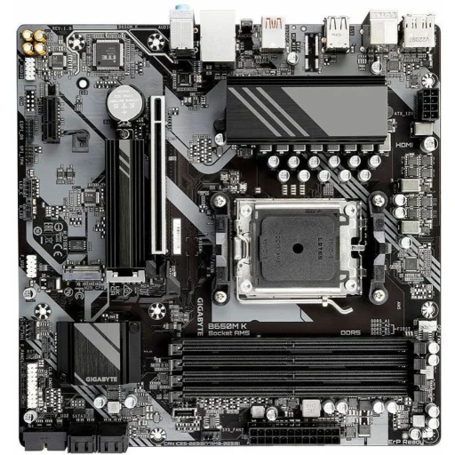 Imagen 2 de Tarjeta Madre Gigabyte B650M K AMD AM5 4*DDR5 2*M.2 DP HDMI PS/2 USB-C 3.2 MATX
