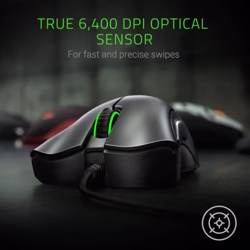 Imagen 6 de Mouse Gamer Alámbrico Razer Deathadder Essential, Óptico 6400DPI 5 Botones Negro