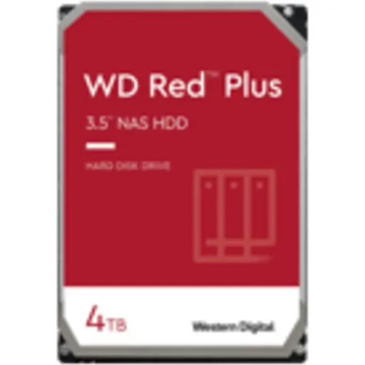 Imagen 1 de Disco Duro Western Digital Red Plus 4TB 3.5" 5400RPM SATA 6Gb 256MB CMR p/NAS