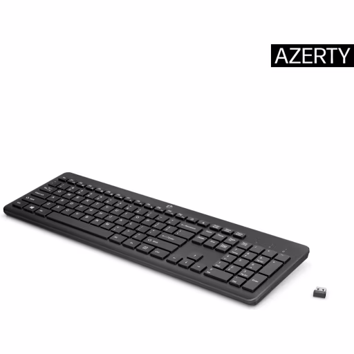 Imagen 1 de Teclado Inalámbrico HP 230, Tradicional QWERTY+Numérico Español USB Color Negro