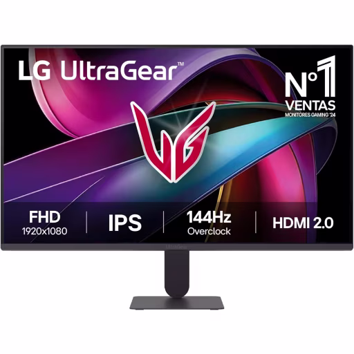 Monitor Gamer LG UltraGear 27G411A-B 27"" FHD IPS 144Hz HDMI DP 5ms GTG FreeSync