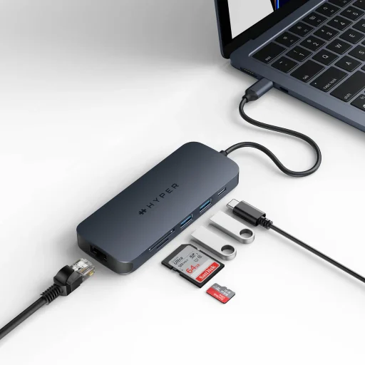 Imagen 6 de HUB USB-C de 8 puertos HyperDrive Next USB A , USB-C GigEthernet HDMI Lector SD