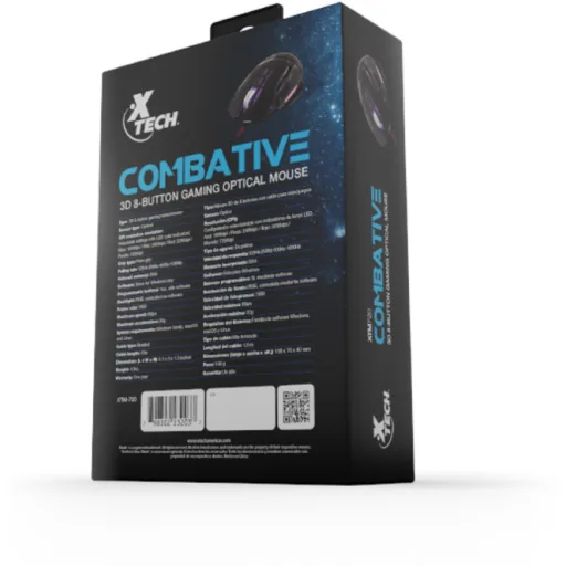 Imagen 5 de Mouse Gamer Xtech 3D 8 Botones Alámbrico USB con Resolución hasta 7200dpi LED 