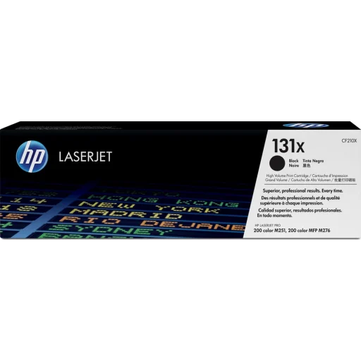 Imagen 0 de Toner HP 131x Negro para LaserJet M251/M251N/M251NW/M276/M276N/M276, 2400 Págs