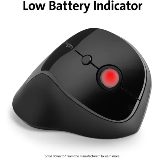 Imagen 11 de Mouse Ergonómico Vertical Inalámbrico Kensington ProFit 6 Btns 1600dpi USB Negro