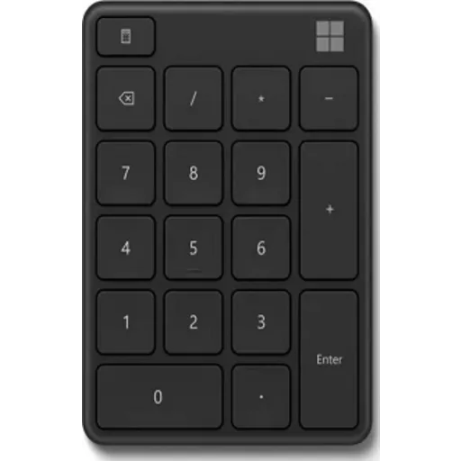 Imagen 0 de Teclado Numérico Inalámbrico Microsoft Bluetooth 5.0 Alcance 10mt Color Negro