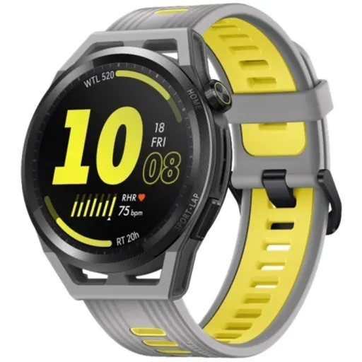 Imagen 1 de Huawei Watch GT Runner - 46 mm - gris - reloj deportivo con correa - tamaño de la muñeca: 140-210 mm - pantalla luminosa 1.43" - 4 GB - Bluetooth, NFC - 38.5 g