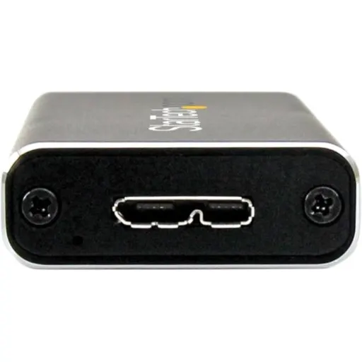 Imagen 1 de Cofre Porta SSD mSATA StarTech USB 3.1 (10Gbps) de aluminio Color Negro