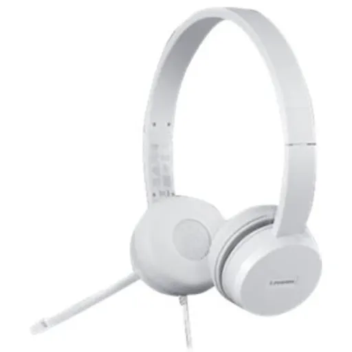 Imagen 1 de Audífonos Alámbricos Lenovo H110 con Micrófono Boom Cable USB2.0 1.8mt Blanco