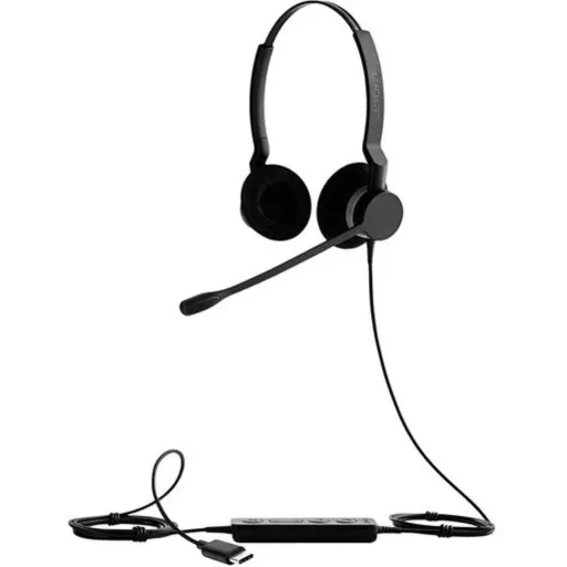 Imagen 0 de Audífonos Alámbricos Jabra BIZ 2300 UC Duo On-Ear USB con micrófono color Negro