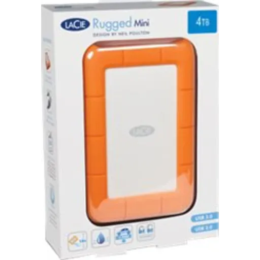 Imagen 2 de Disco Duro Externo LaCie Rugged Mini 4TB 2.5" 5400RPM USB 3.2 Gen1 Naranja
