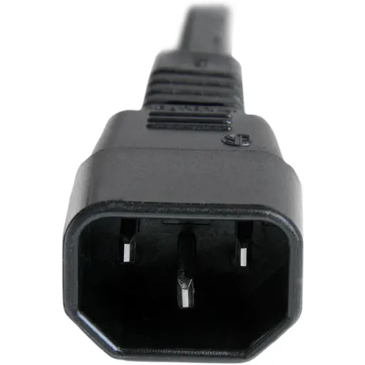 Imagen 2 de Cable de Poder IEC C14 a IEC C15 14 AWG 91cm para Computadores Servidor UPS