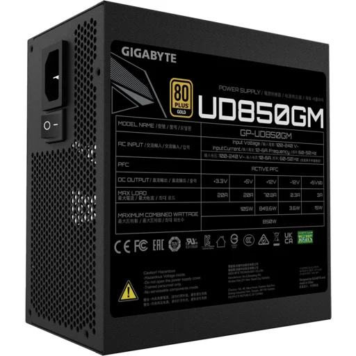 Fuente de poder para PC 850W Golden PC - Tecnología en Línea