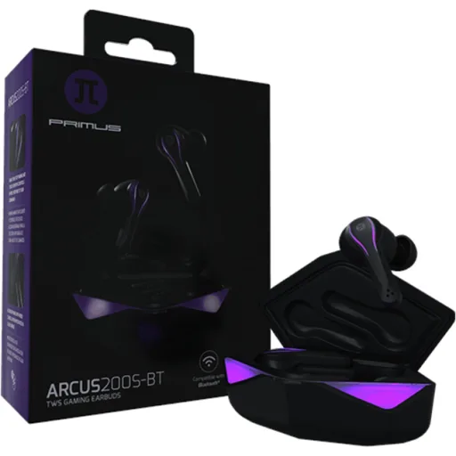 Imagen 5 de Audífonos Gamer Inalámbricos Primus PWH-200 c/Mic Caja Carga 400mAh Color negro