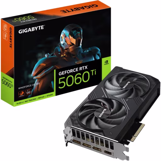 Imagen 0 de Gigabyte GeForce RTX 5060 Ti WINDFORCE OC 16G [GV-N506TWF2OC-16GD]