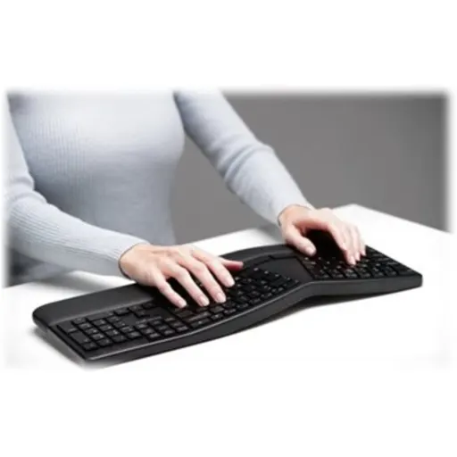 Imagen 4 de Kit Teclado Mouse Inalámbrico Ergonómico Kensington Pro Fit Ergo Bluetooth Negro