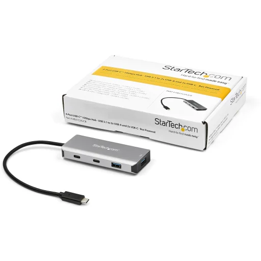 StarTech.com Hub USB-C de 4 Puertos 5Gbps PD de 100W - Ladrón USB