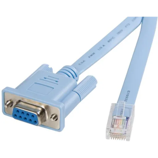 Imagen 0 de Cable p/ Gestión de Router Consola Cisco RJ-45 a Serie DB-9 Longitud 1.83 mt M-H