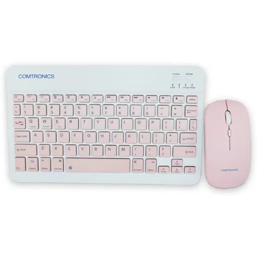 Imagen 0 de Genérica Kit Teclado y Mouse Inalámbricos Boccini - Rosado (TC6403)