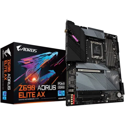 Imagen 0 de Tarjeta Madre Gigabyte Z690 AORUS ELITE AX LGA1700 12°G 4*DDR5 WiFi BT DP HDMI