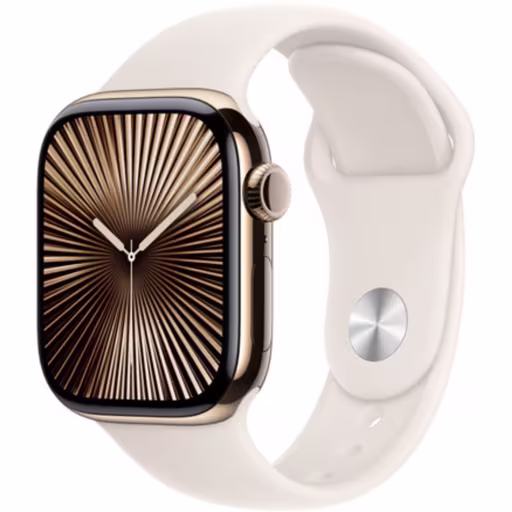 Imagen 0 de Apple Watch Series 10 42mm (GPS + Cellular / Gold Titanium Case / Starlight Band / M-L) [MX073AM/A]
