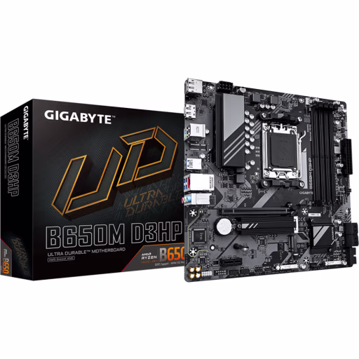 Imagen 0 de Tarjeta Madre Gigabyte B650M D3HP Socket AMD AM5 4*DDR5  DP HDMI LAN mATX