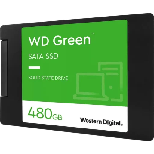 Imagen 1 de Unidad SSD Western Digital Green 480GB 2.5" 7mm SATA 3 6Gb/s 3D Lec545MB/s