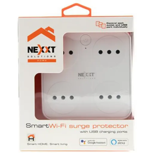 Imagen 0 de Enchufe Inteligente Nexxt NHP-T720, Salida 4 Toma, 2 USB, 220V WiFi Smart Home