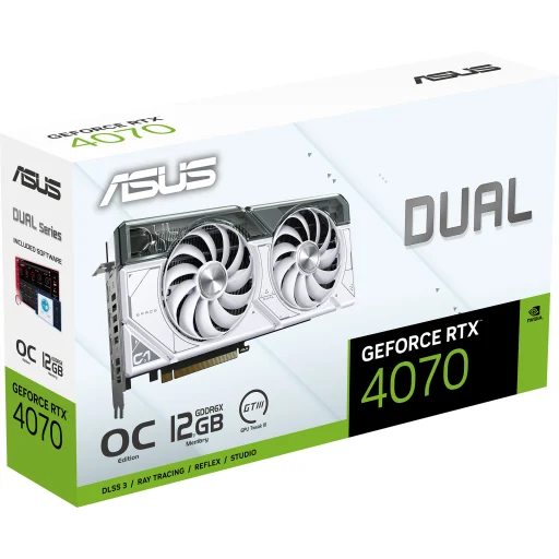 Imagen 12 de Tarjeta de Video Asus Dual GF-RTX 4070 White OC 12GB GDDR6x PCIe4.0 3*DP HDMI