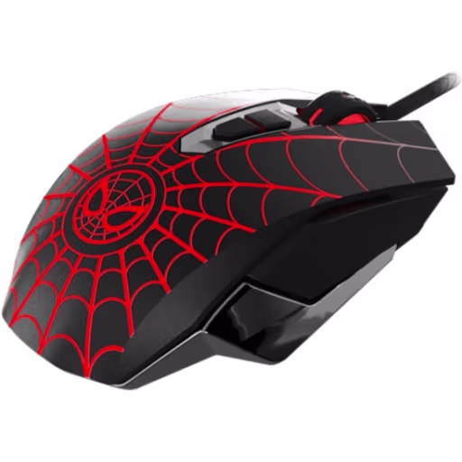 Imagen 2 de Xtech - XTM-M520SM - Mouse - USB - Wired - black  and red - Gaming Spider-Man
