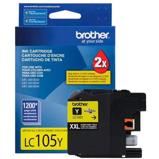 Imagen 0 de Brother LC-105Y XXL - Súper Alto Rendimiento - amarillo - original - cartucho de