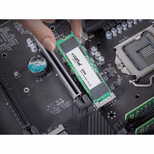 Imagen 1 de Unidad SSD Crucial E100 1TB M.2 22*80 PCIe G4.0 NVME Lec 5000MB/s Esc 4500MB/s