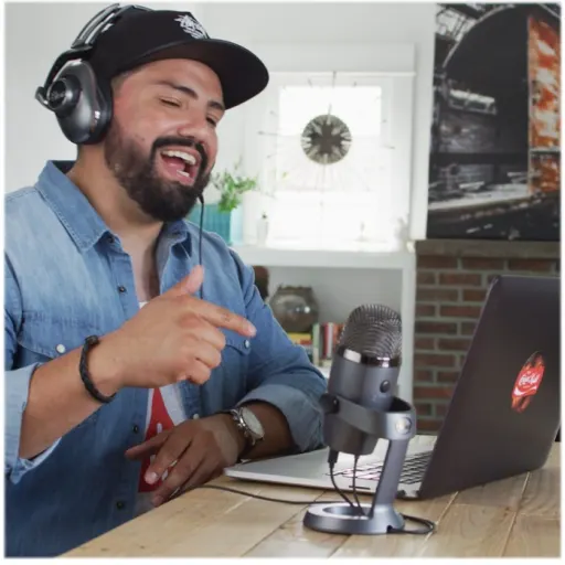 Imagen 1 de Micrófono Profesional Blue Yeti Nano Shadow Grey Alámbrico USB 