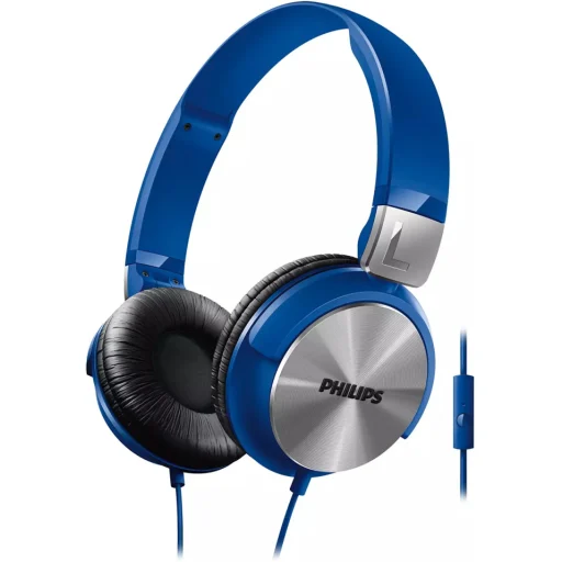 Imagen 0 de Philips SHL3165 Dj-Style Monitoring Headphones w/ Mic - Blue (SHL3165BL/00)