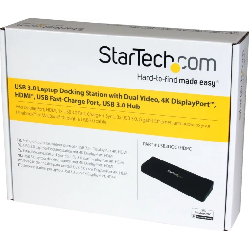 Startech : STATION D ACCUEIL ORDINATEUR USB 3.0 HDMI/DVI