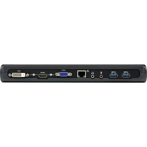 Imagen 7 de Docking Station Dual Video HDMI VGA DVI RJ-45 USB 3.0 Cableado Color Negro