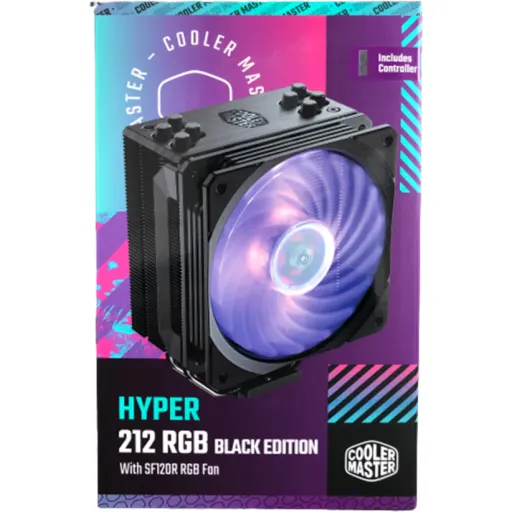 Imagen 7 de Disipador CPU Cooler Master Hyper 212 RGB, RGB Intel/AMD 2000RPM 4pin Negro