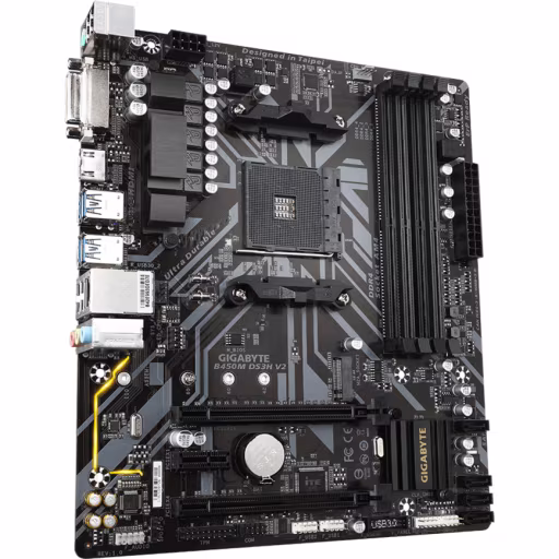 Imagen 3 de Gigabyte - B450M DS3H V2 - Motherboard - Micro ATX - Socket