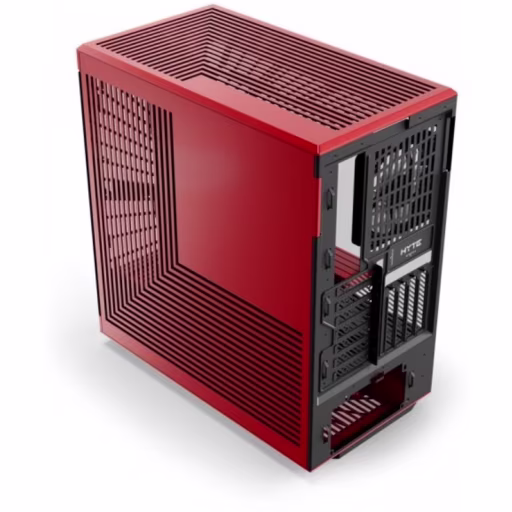 Imagen 2 de HYTE Y40 Black/RED 2x 120mm Vertical GPU ATX  PCIe 4.0 x 16 Riser Cable Incluido CS-HYTE-Y40-BR