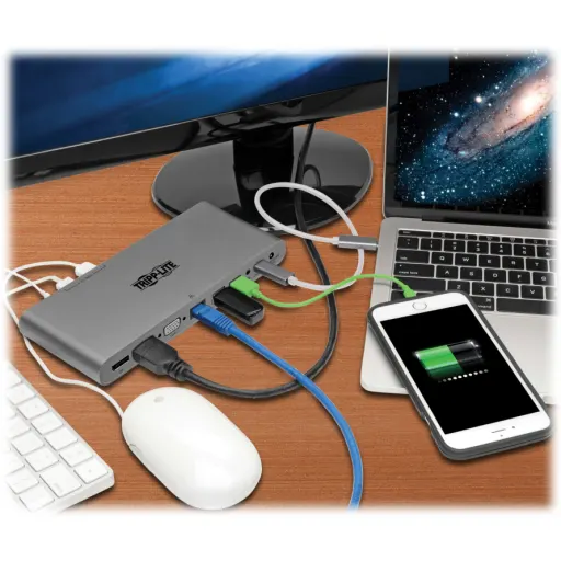 Imagen 3 de Docking Station Tripplite USB-C a DP HDMI VGA LAN 4*USB3.2 2*USB-C Audio In/Out